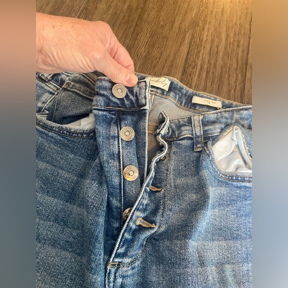 Wonderly Button Fly Jeans Wide Leg - Picture 4 of 10